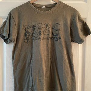 Stomp Musical Army Green tshirt